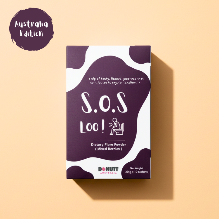 {DONUTT by S.O.S LOO!} Dietary Fibre Powder (Mix Berries) - 10 sachets/box