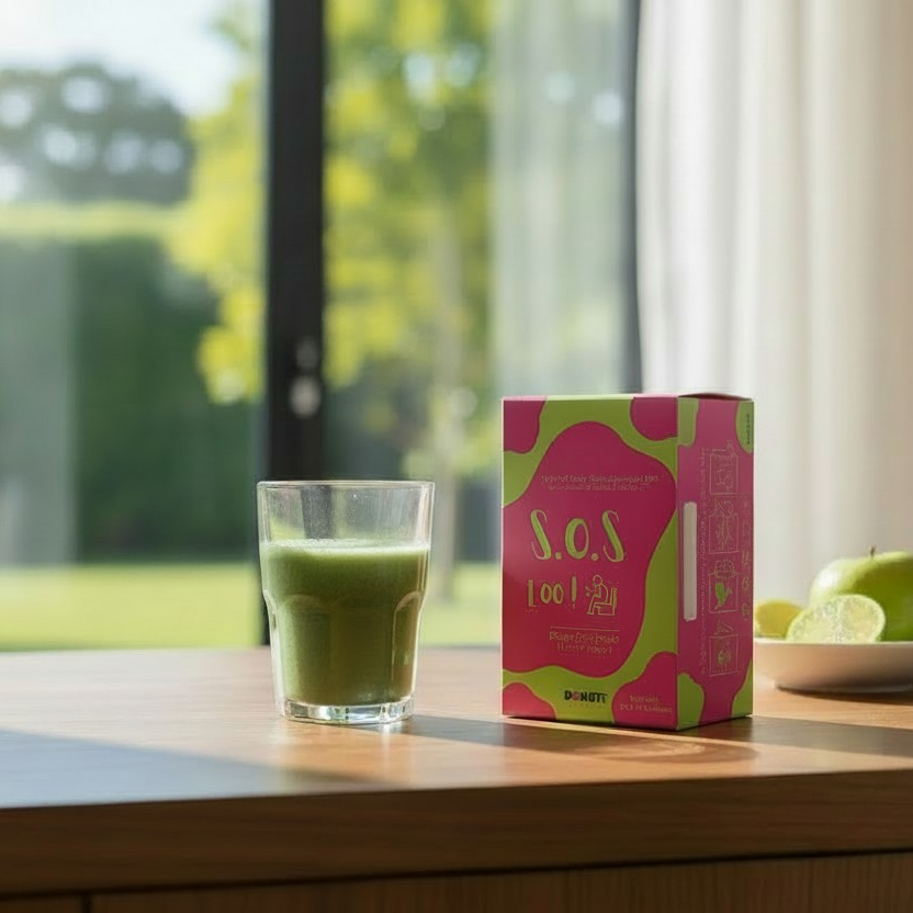 {DONUTT by S.O.S LOO!} Dietary Fibre Powder (Lime & Apple) - 10 sachets/box