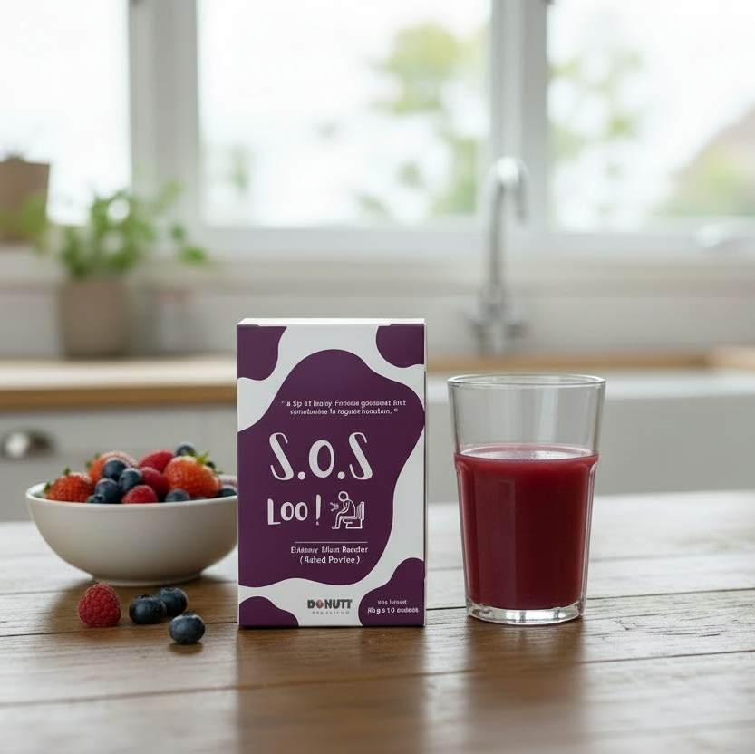 {DONUTT by S.O.S LOO!} Dietary Fibre Powder (Mix Berries) - 10 sachets/box